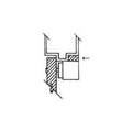 SDC FP04V Filler Plate for Electromagnetic Locks, 1/2" 1-1/4" 8-3/4"