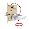SDC Z7852RQE 7800 Pro Series Solenoid Controlled Mortise Lock, Locked Outside Only, Failsecure, Eclipse Rose, Right Hand, 626 Dull Chrome