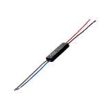 Shelly 1-Channel Decoupler 120V Black - side view | Silarius