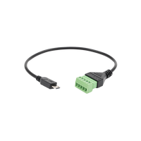 Micro USB to 5 Terminal Add(Shelly Pill) - front view | Silarius