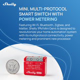 Shelly 1PM Mini Gen4 2-pack - detail view | Silarius