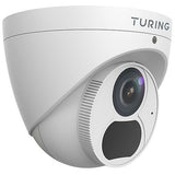 Turing Video TP-MED8M28 SMART Series 8MP IR Turret IP Camera, 2.8mm Lens, White