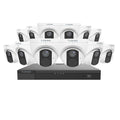 Turing Video TLKCT4F4 Lite IP Kit with (12) 4MP Turret Cameras and (1) 16-Channel NVR 4TB