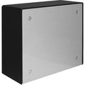 Viking VE-6X7-PNL-NR Surface Mount Box with Blank Aluminum Panel, No Rain Guard, 5.64"H 6.72"W 2.38"D, Black