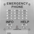 Viking E-1600-20-IP VOIP 2-Button Handsfree Emergency Station, Stainless Steel