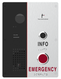 Talkaphone VOIP-600EI3AX VOIP-600 Series IP Call Station with "EMERGENCY" Button / Signage and "INFO" Button / Signage