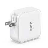 ZIKE Z310 100W GaN USB-C 4 Ports Wall Phone Charger - rear view | Silarius