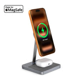 ZIKE Z557 2-in-1 MagSafe Wireless Charger - detail view | Silarius
