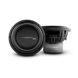 DS18 ZXI15.4D-PKG Bass Package - 2 x ZXI15.4D - 15' Car Subwoofer, ZR2000.1D Amplifier and AMPKIT0 - side view | Silarius