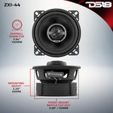 ZXI 4' 2-Way Coaxial Speakers with Kevlar Cone | 50 Watts RMS 4-Ohm - detail view | Silarius