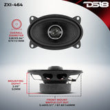 ZXI 4x6' 2-Way Coaxial Speakers with Kevlar Cone | 60 Watts RMS 4-Ohm - detail view | Silarius