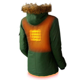 Arcadia Womens Heated Parka - rear view | Silarius