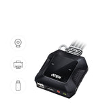 ATEN CS52DP 2-Port USB-C DisplayPort Hybrid Cable KVM