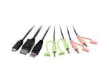 ATEN CS52DP 2-Port USB-C DisplayPort Hybrid Cable KVM