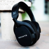 Heavys H1H Headphones + Premium Silver-Coated Cable + Bonus Travel Case - front view | Silarius