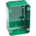 SigCom SGB-32S-GR Surface Mount Sheet Metal Back Box for Pull Station, Green