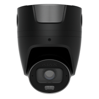 AJAX 135575.197.BL1 Superior Video TurretCam HLVF 8MP AI IP Camera, 2.8-12mm Motorized Varifocal P-Iris Lens, Hybrid Illumination, Black