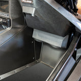 Polaris Slingshot Under Dash Enclosure with Dual ZR6.4D Subwoofers | 2020 - Current - side view | Silarius