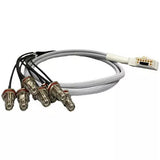 AccelTex ATS-00027 100 Series 8 Port Right Angle DART to RPTNC Bulkhead Jack 3 ft Cable Assembly