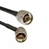 AccelTex ATS-00377 195 Series N-Style Plug to Right Angle N-Style Plug 5 ft Cable Assembly