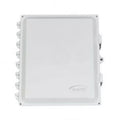 AccelTex ATS-00249 14x12x6 Polycarbonate Enclosure, Solid Door, Latch Lock, 4 RPTNC Holes, Cord Grip, Universal Back Plate