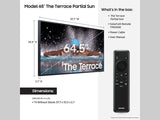 Samsung QN65LST7DAFXZA 65" The Terrace LST7D Series 4K Neo QLED Outdoor Smart TV – Partial Sun