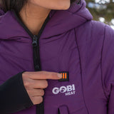 Victoria Womens Heated Coat - detail view | Silarius
