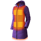 Victoria Womens Heated Coat - detail view | Silarius