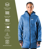 Victoria Womens Heated Coat - detail view | Silarius
