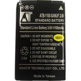 PRO CONTROL 41-500012-13 1100MA Lithium Ion Rechargeable Battery - side view | Silarius