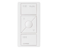 Lutron PJ2-3BRL-GWH-A02 Pico Audio Remote - front view | Silarius