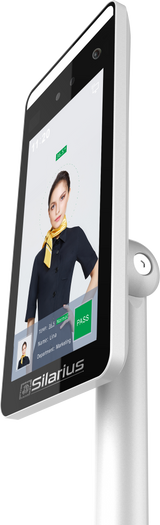 Silarius SIL-FRTEMP 7' Facial Time Attendance Access Control with Temperature Testing - rear view | Silarius