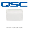 QSC Steel Yoke Mount for AD-S12 Loudspeaker (White) ADYMS12WH