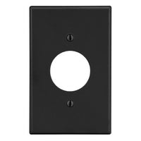Hubbell P7BK 1-Gang Wall Plate With 1.40" Opening, Black