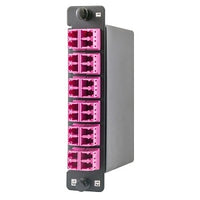Hubbell OCLCD50G4CVI Cassette Fiber, LCD to 2MPO, OM4, 24-Fiber, Type C, Aqua