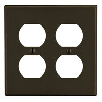 Hubbell PJ82 M-Size 2-Gang Duplex Wall Plate