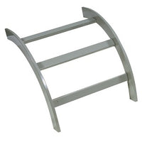 Hubbell HLO1290G NEXTFRAME Ladder Rack, Outside Radius, 12", Gray