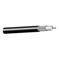 West Penn 812BK1000 RG58/U Stranded Non-Plenum Black Coaxial Cable, 1000'