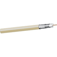 West Penn 25841IV1000 18/1 RG6/U Coax Antenna Cable, Shielded, Plenum, 1000', Ivory