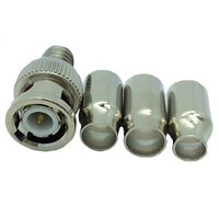 ADI PRO 0E-BNCU75TP 18-22 AWG Wire Male BNC Crimp RG58/59, 6 PVC Plenum, 10-Pack