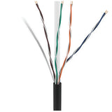 ADI PRO 0E-CMP6BKPP CAT6+ Plenum Cable, 23/4 Solid BC, Unshielded, UTP, CMP/FT6, 1000' Express Box, Black