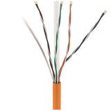 ADI PRO 0E-CMR6ORPR CAT6+ 23/4 Solid BC Cable, Unshielded UTP, Riser CMR, FT4, 1000' Express Box, Orange