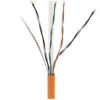 ADI PRO 0E-CMR6ORPR CAT6+ 23/4 Solid BC Cable, Unshielded UTP, Riser CMR, FT4, 1000' Express Box, Orange