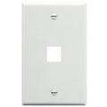 ADI PRO 0E-FP1WH 1-Port Single Gang Faceplate, 2-Pack, White