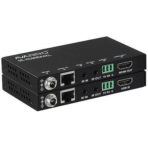 AVARRO / W Box Technologies 0E-HDMIEX4KL 4K 60hz HDBT PoE/HDCP 2.2 Extender, Black