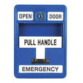 Dortronics 6510/BL-S35XCS Surface Mounted "Pull Handle" Emergency Door Release, Blue