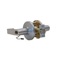 Command Access CL93DEU 14C 613 REX 24V SFIC Electric Cylindrical Lock, Electronically Unlocked, 2-3/4" Backset, Fail Secure, 24V, 14C Design, SFIC Prep, Less Core, Request to Exit, Satin Chrome