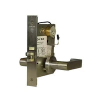 Command Access ML80EU/CH 24V LBM REX Schlage L9000 Series Electrified Storeroom Mortise Lock, Request to Exit and Latchbolt Monitor Switch, Outside Lever Unlocked, 24V