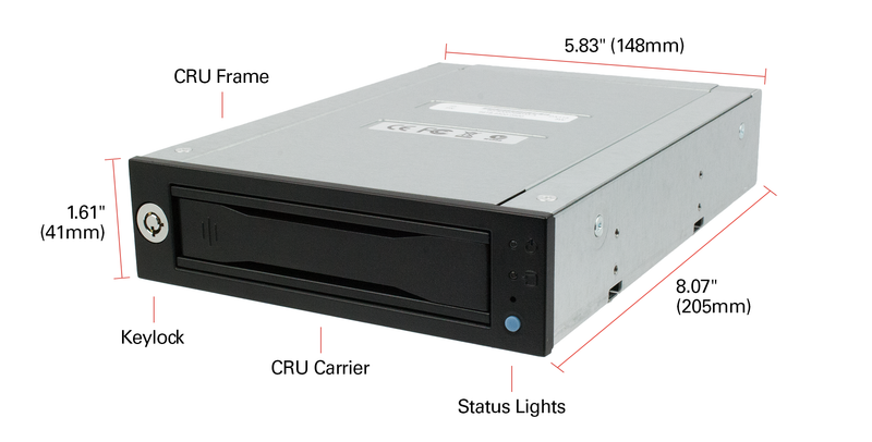 CRU-DATAPORT Complete (frame and carrier) DX115 SATA 3 (6616-6500-0500)