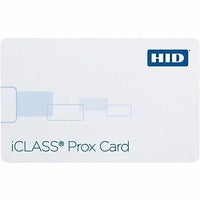 HID 2000CGGSN iClass 2K Printable Smart Card, Non-Programmed, Glossy Front and Back, No Numbers, No Slot, White